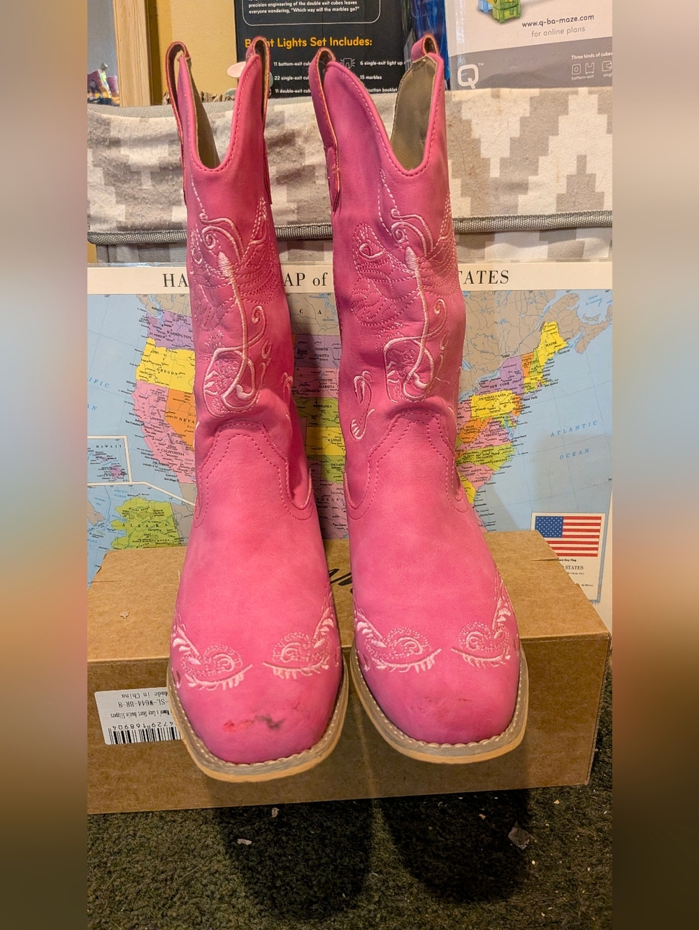 Pink Western Embroidered Cowgirl Boots - Women - Picture 3 of 6